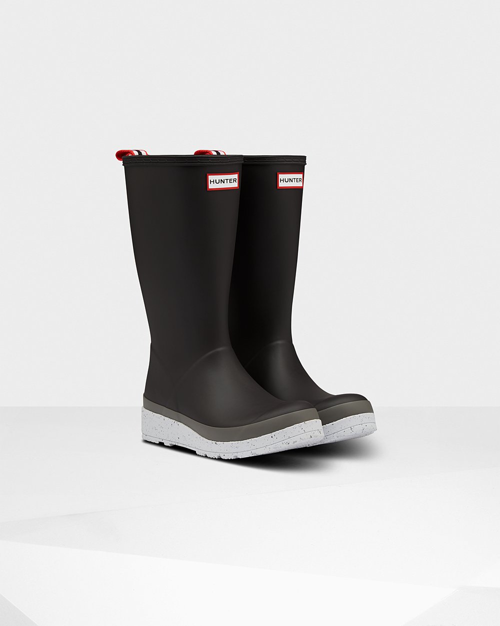 Botas Play Hunter Feminina Pretas/Cinzentas - Original Tall Speckle Rain - 30BYNCFRI